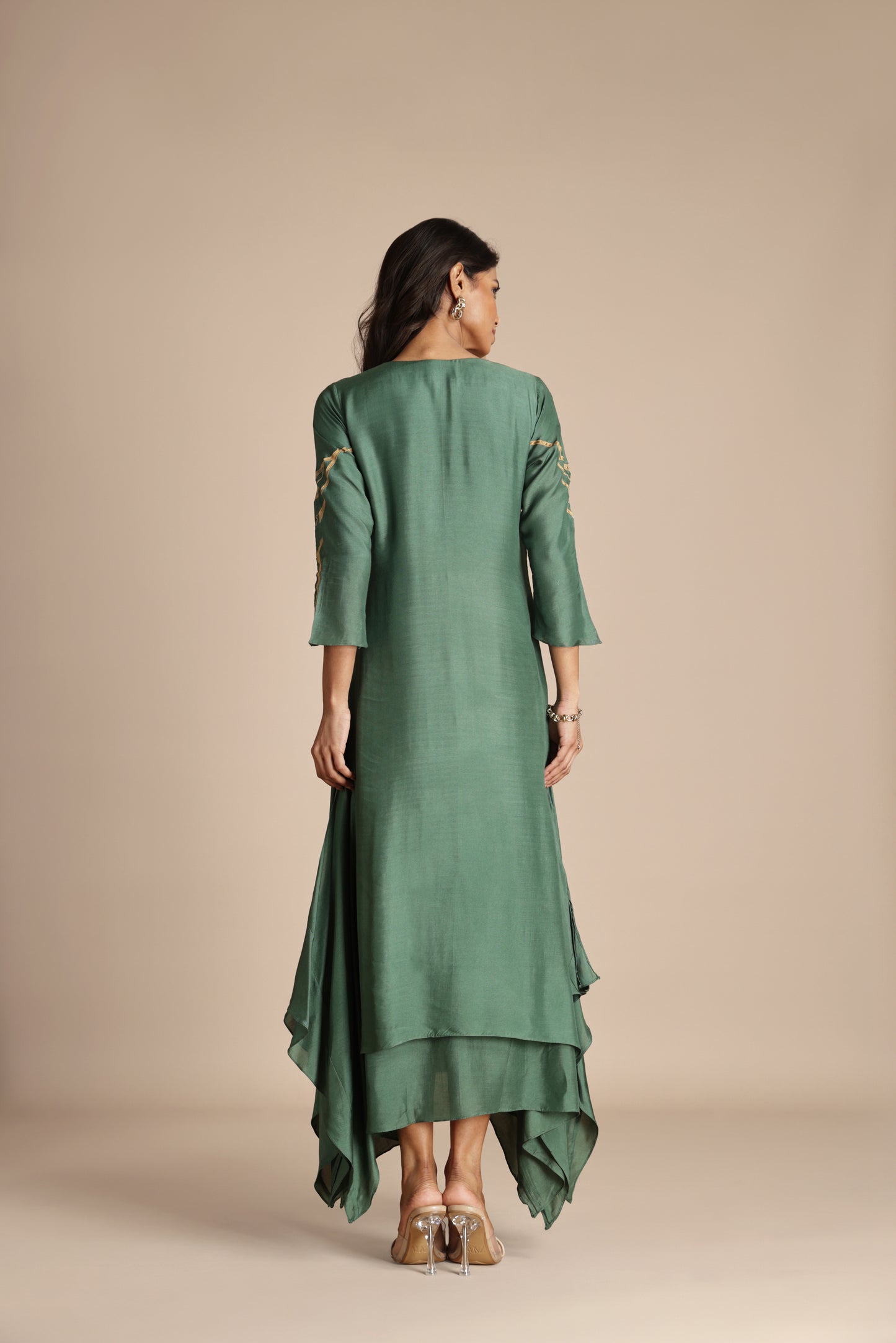 Verdant Appliqué Dress