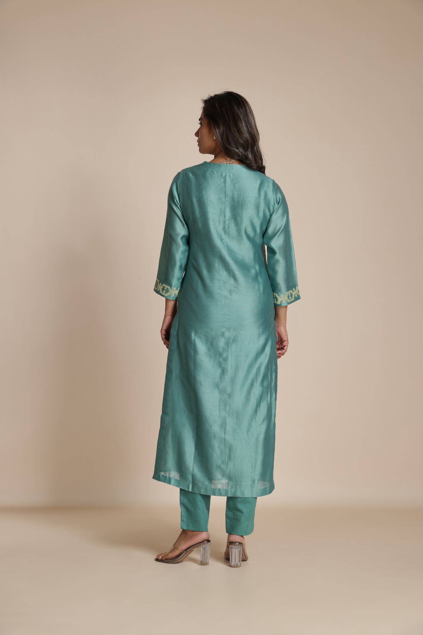 Filigree Appliqué Kurta