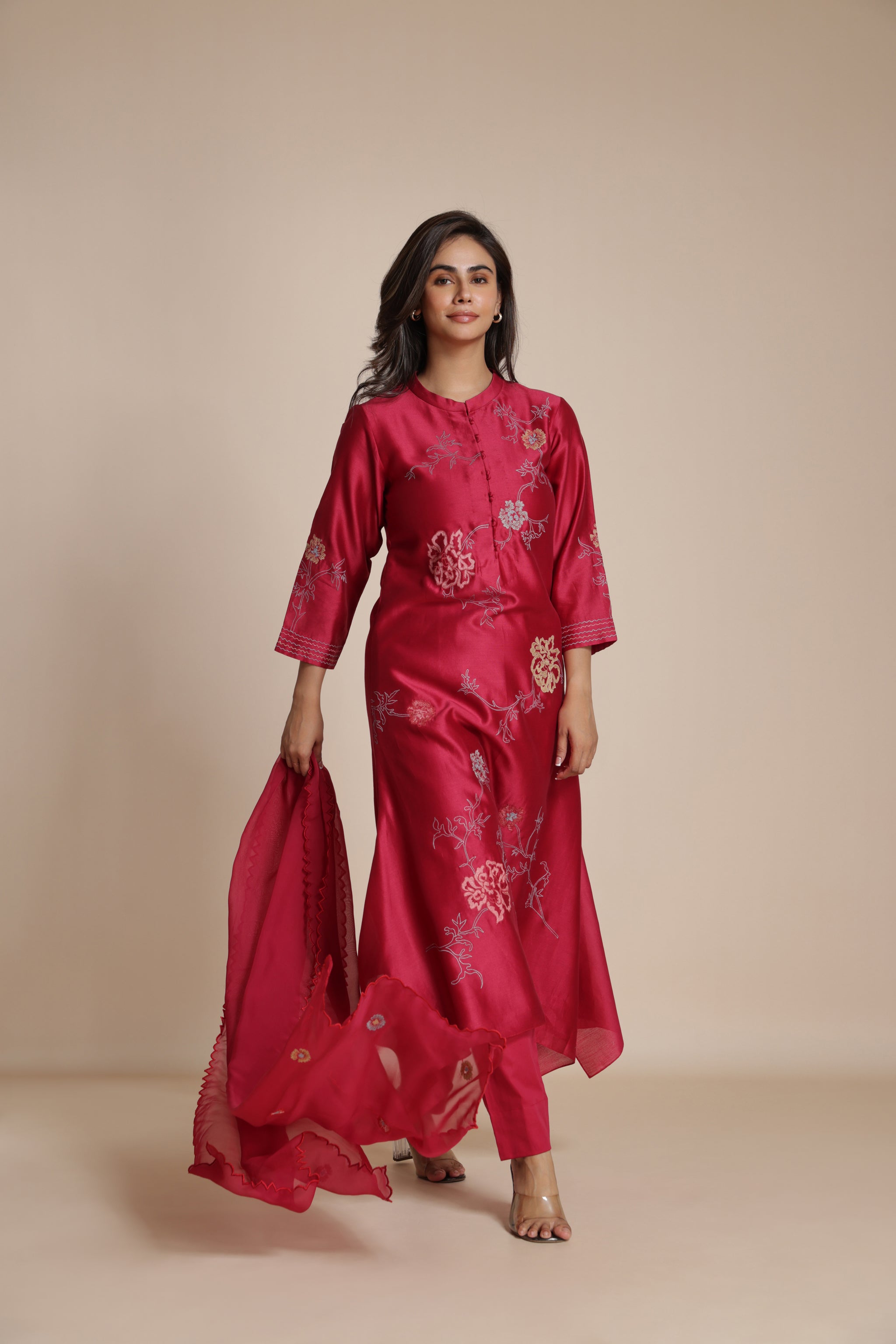 Blossom Embroidered Kurta